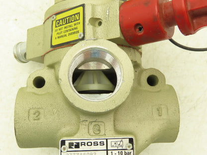 ROSS 2773A6082 Solenoid Valve W/Lockout 1"NPT 15-145PSI 120VAC 50-60Hz