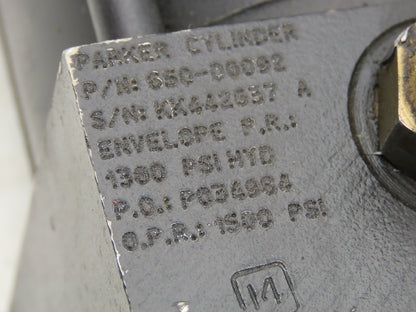 Parker 3L Series Hydraulic Cylinder 3.25"Bore 1.5" Adjustable Stroke 1300psi