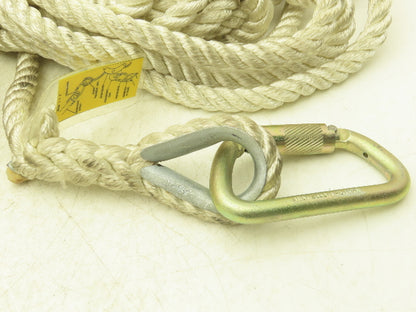 MSA Rose Dynescape 506416 Descender with 50' Rope Lifeline & Escape Belt 300Lb