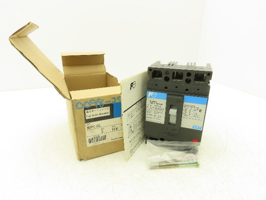Fuji Electric BU3FHC-030L Circuit Breaker 3Ph 30A 600VAC 3 Pole 250VDC