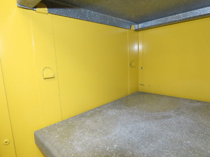 Eagle 4510 Flammable Liquid Safety Cabinet Yellow Dual Door 45 Gal Self Closing