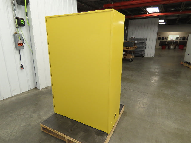 Eagle 4510 Flammable Liquid Safety Cabinet Yellow Dual Door 45 Gal Self Closing