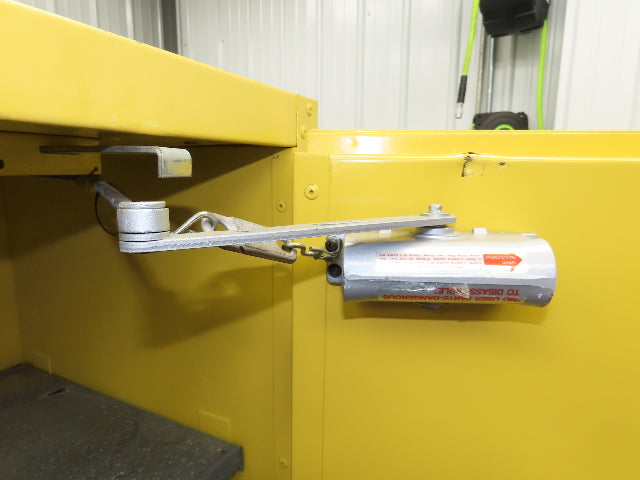 Eagle 4510 Flammable Liquid Safety Cabinet Yellow Dual Door 45 Gal Self Closing