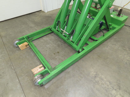 Hydraulic Lift Table 10000lb 5 Ton 102" Travel 78x48" 3Ph 5Hp Leeson Mobile