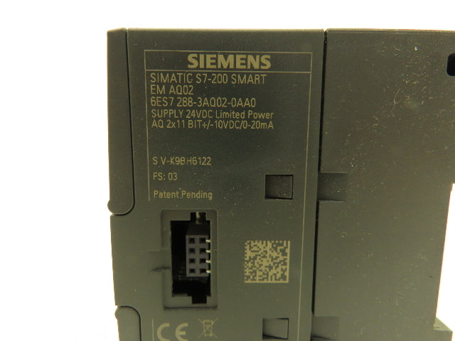 Siemens S7-200 Smart EM AQ02 I/O PLC Input Output Module 6ES7 288-3AQ02-0AA0