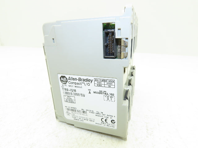Allen Bradley 1769-IQ16 1769-IQ16 DC I/O Modules 16-Point 24VDC Mixed Lot of 4