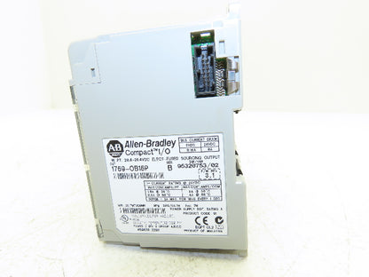 Allen Bradley 1769-OB16P Compact I/O 24VDC F/W 3.1 Output Module Ser B Lot of 4