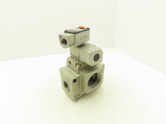 SMC VP3185-125TZA-N Pneumatic Solenoid Pilot Valve 3-Port 1-1/4"NPT