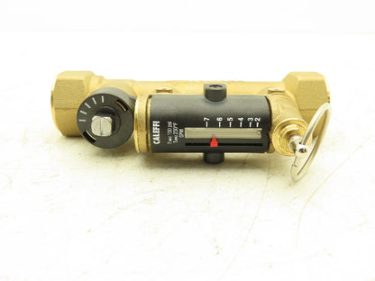 Caleffi 132552A QuickSetter Balancing Valve w/Flow Meter 2-7GPM 3/4"FNPT 150PSI
