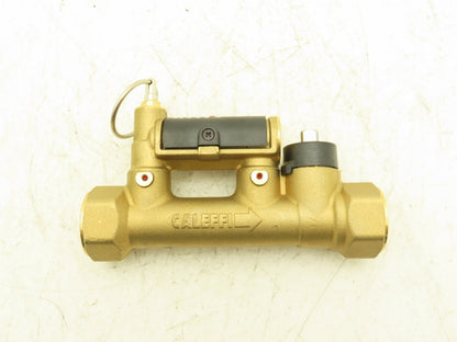 Caleffi 132552A QuickSetter Balancing Valve w/Flow Meter 2-7GPM 3/4"FNPT 150PSI