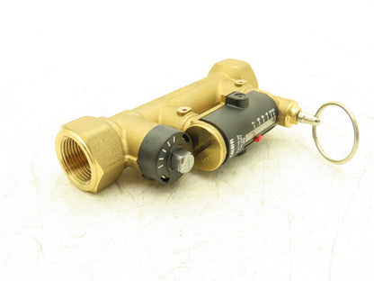 Caleffi 132552A QuickSetter Balancing Valve w/Flow Meter 2-7GPM 3/4"FNPT 150PSI