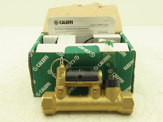 Caleffi 132552A QuickSetter Balancing Valve w/Flow Meter 2-7GPM 3/4"FNPT 150PSI
