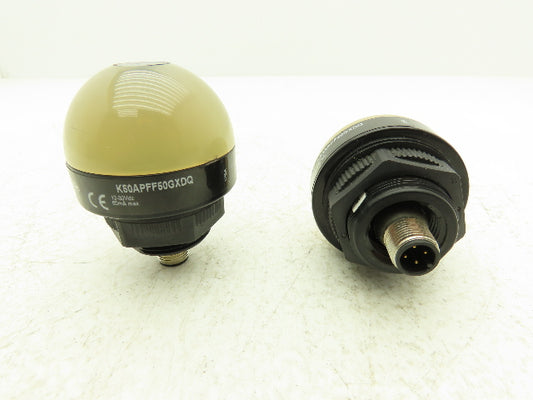 Banner K50APFF50GXDQ Fixed Field Sensor EZ-Light 12-30VDC 4 Pin M12 Lot of 2