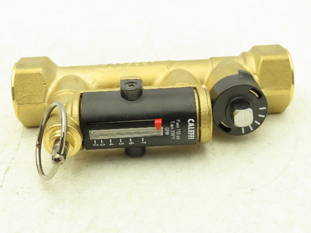 Caleffi 132552A QuickSetter Balancing Valve w/Flow Meter 2-7GPM 3/4"FNPT 150PSI