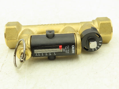 Caleffi 132552A QuickSetter Balancing Valve w/Flow Meter 2-7GPM 3/4"FNPT 150PSI