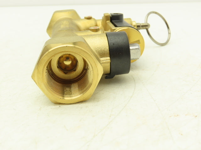 Caleffi 132552A QuickSetter Balancing Valve w/Flow Meter 2-7GPM 3/4"FNPT 150PSI