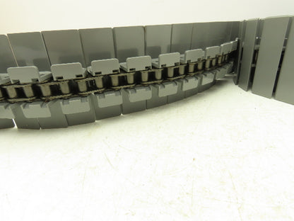 Rexnord D863TAB S-4.5 TableTop Conveyor Chain Side Flex 4.5"x 10'L Gray