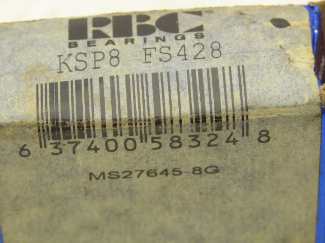 RBC KSP8FS428 Control Bearing Teflon Seals Double Sealed 1/2"-ID 1-1/16"-OD