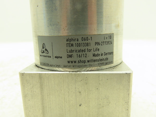 Wittenstein|Alpha Alphira 060-1 Planetary Gearbox 10:1 Reducer 175rpm Inline