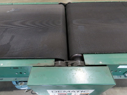 Dematic 39"x 10' Gapper Conveyor 34" Belt 2-Speed Package Gapping 90/160fpm 36"H