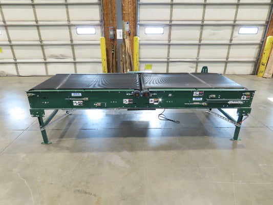 Dematic 39"x 10' Gapper Conveyor 34" Belt 2-Speed Package Gapping 90/160fpm 36"H