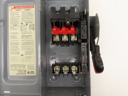 Square D CH361 Safety Disconnect Switch 30A 600V 20HP Fused 3 Pole