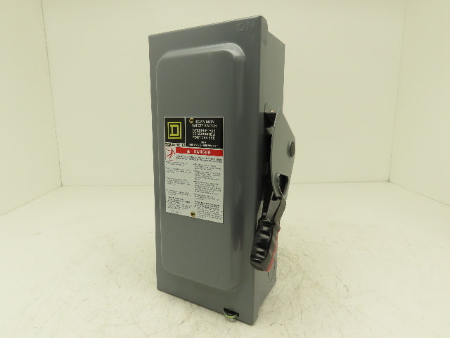 Square D CH361 Safety Disconnect Switch 30A 600V 20HP Fused 3 Pole