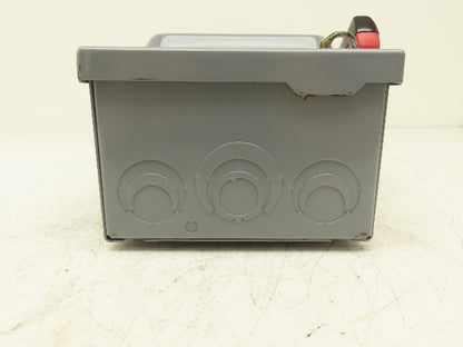 Square D CH361 Safety Disconnect Switch 30A 600V 20HP Fused 3 Pole
