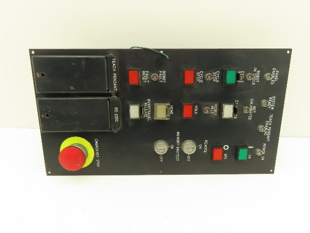 Fanuc A05B-2022-C121 HMI Operator Control Panel Push Button W/E-Stop No Keys
