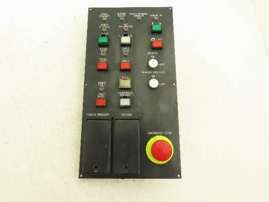 Fanuc A05B-2022-C121 HMI Operator Control Panel Push Button W/E-Stop No Keys