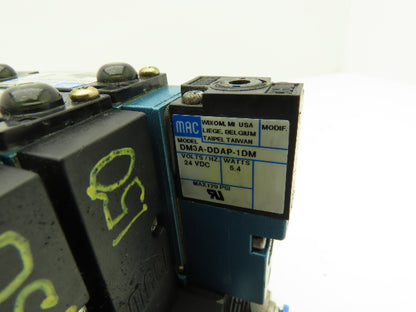MAC 92 Series MAConnect 8-Station Pneumatic Solenoid Valve Manifold Assembly 24V