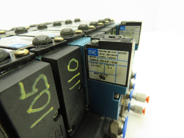 MAC 92 Series MAConnect 8-Station Pneumatic Solenoid Valve Manifold Assembly 24V