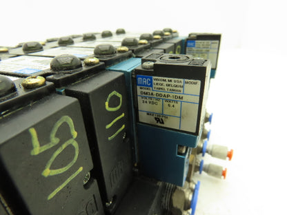 MAC 92 Series MAConnect 8-Station Pneumatic Solenoid Valve Manifold Assembly 24V