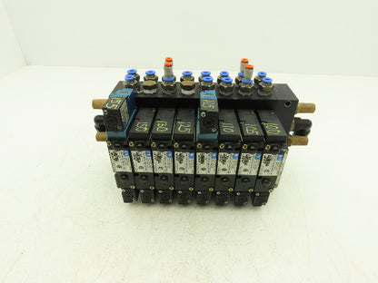 MAC 92 Series MAConnect 8-Station Pneumatic Solenoid Valve Manifold Assembly 24V
