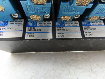 MAC 92 Series MAConnect 8-Station Pneumatic Solenoid Valve Manifold Assembly 24V