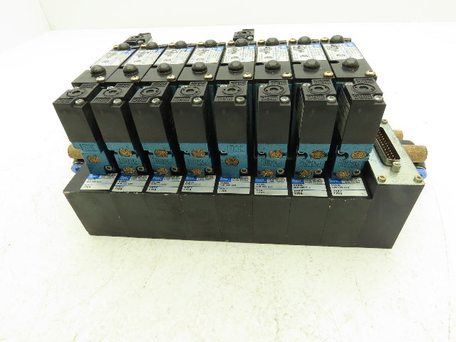 MAC 92 Series MAConnect 8-Station Pneumatic Solenoid Valve Manifold Assembly 24V