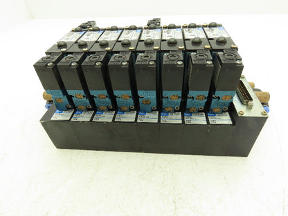 MAC 92 Series MAConnect 8-Station Pneumatic Solenoid Valve Manifold Assembly 24V
