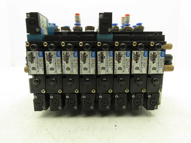 MAC 92 Series MAConnect 8-Station Pneumatic Solenoid Valve Manifold Assembly 24V