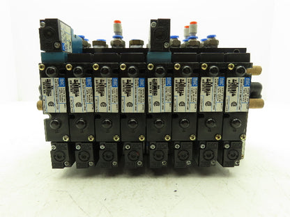 MAC 92 Series MAConnect 8-Station Pneumatic Solenoid Valve Manifold Assembly 24V