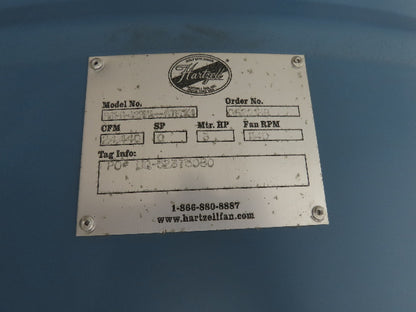 Hartzell S61-G-422 Upblast Roof Ventilator Series 61 Vertijet 42" Dual Blade 3Hp