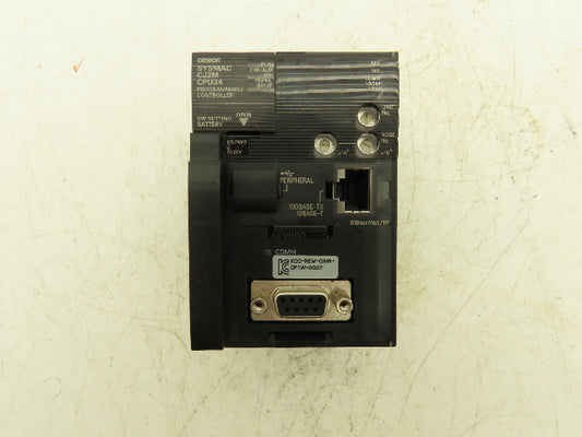 Omron CJ2M-CPU34 SYSMAC CPU Module Programmable Controller Din Rail Mount