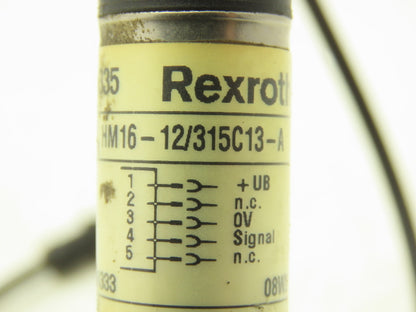 Rexroth HM16-12/315C13-A Hydraulic Pressure Transducer Sensor 315 Bar R900985335