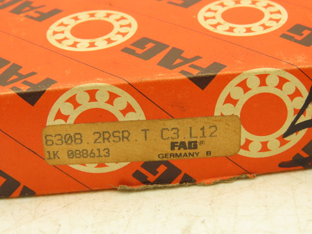 Fag 6308.2RSR.T.C3.L12 Ball Bearing Sealed 90mm-OD 40mm-ID 23mm-W Lot Of 2