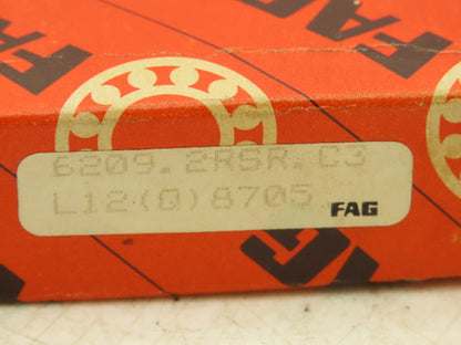 Fag 6209.2RSR.C3 L12 Ball Bearing Sealed 85mm-OD 45mm-ID 19mm-W Lot Of 2