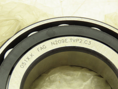 Fag N209E.TVP2.C3 Roller Bearing 2 Piece 45mm-ID 85mm-OD 19mm-W