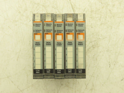 Allen Bradley 1734-OW4 PLC I/O Digital Output Module 24V Ser C FW 3.022 Lot Of 5
