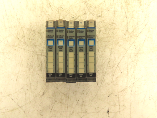 Allen Bradley 1734-IB8 PLC I/O Digital Input Module 24V Ser D FW 3.022 Lot Of 5