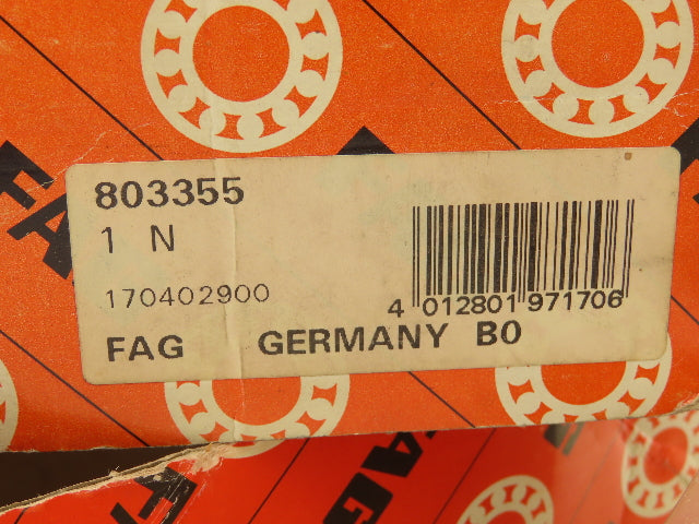 Fag 803355  Yoke Roller Bearing 165mm OD 60mm ID Shaft Mount Bushing 70mm OAW