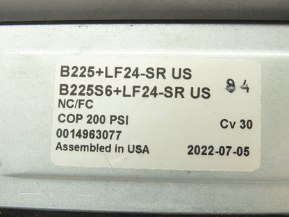 Belimo B225+LF24-SR Electric Actuator 1"Ball Control Valve 600PSI 2-Pos 24VAC/DC