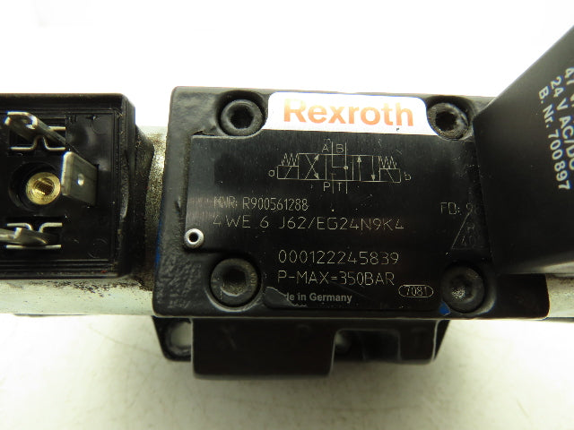 Rexroth 4WEH 16 J72/6EG24N9K4 Hydraulic Pilot Operated Directional Valve
